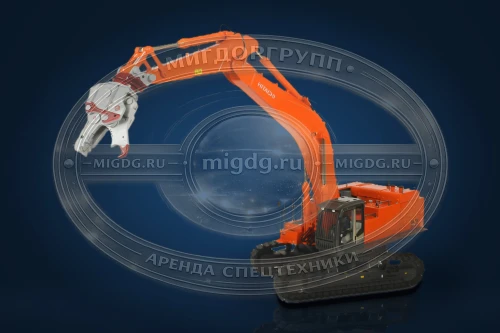 Гусеничный экскаватор Hitachi ZX250LCN-3 с гидроножницами HYPER DYC-1000