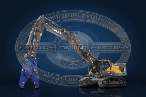Гусеничный экскаватор Volvo EC480D LST с гидроножницами HYPER DYC-3000