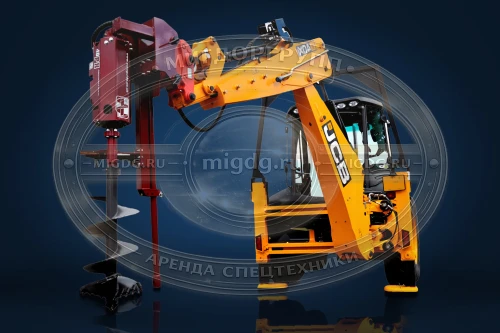 Экскаватор-погрузчик JCB-4CX с ямобуром