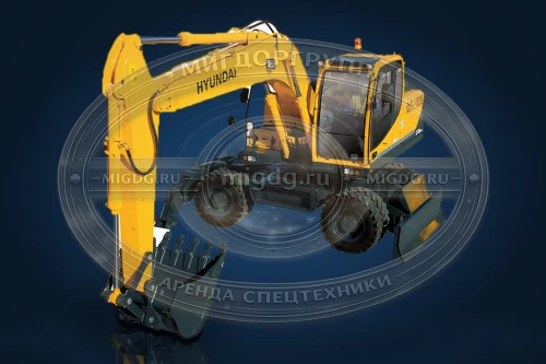 Колесный экскаватор Hyundai R180W-9S