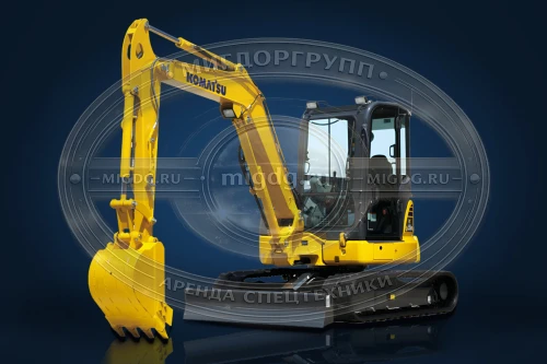 Мини-экскаватор гусеничный Komatsu PC55MR-3