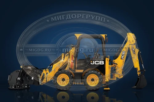 Экскаватор-погрузчик JCB-1CX с мульчером Ferri THFS/R