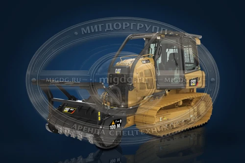 Бульдозер Caterpillar D3 с мульчером Ferri TFC/DT-F