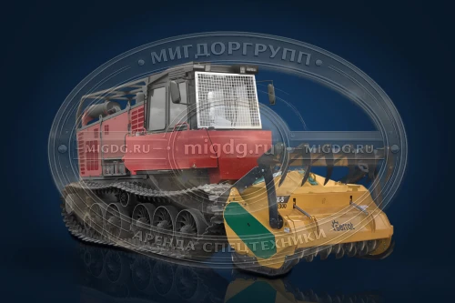 Самоходный гусеничный комплекс ТЛП-4M-038 ГСТ ПРО с мульчером Serrat FX-5 T-2000
