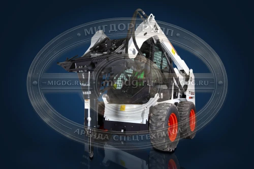 Мини-погрузчик Bobcat S510 с гидромолотом HB880