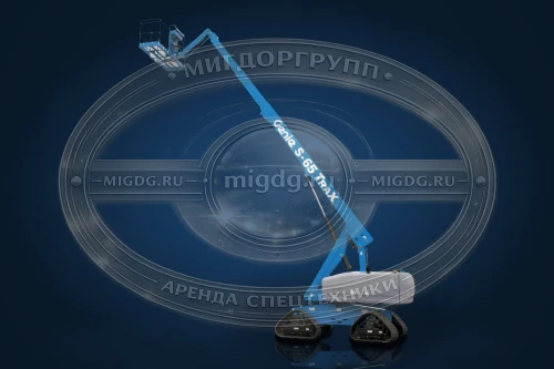 Телескопический гусеничный дизельный подъемник Genie S-65 TRAX