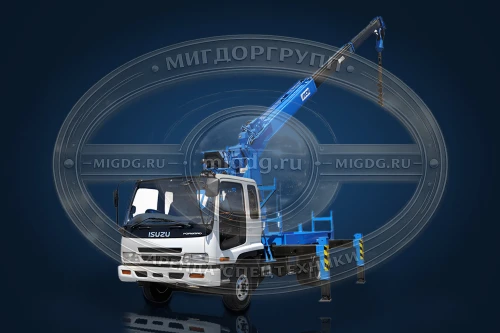 Бурильно-крановая машина Aichi D706 на базе Isuzu Forward