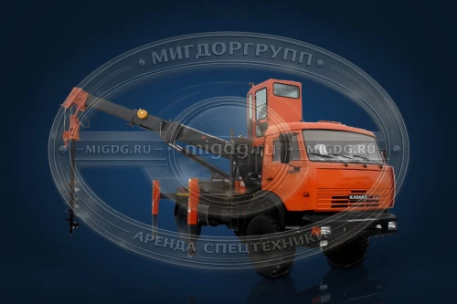 Бурильно-крановая машина Taurus 055A на базе Камаз-43502