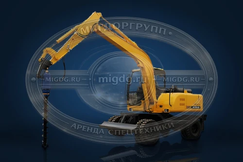 Ямобур на базе колесного экскаватора JCB JS160W